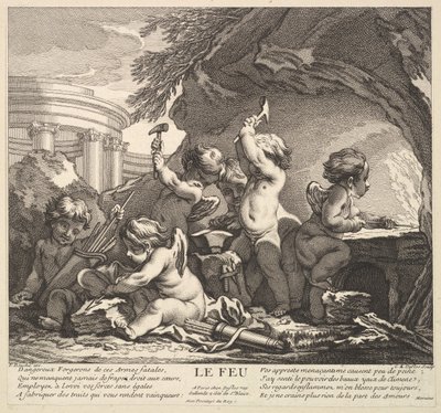 Ateş, 18. yüzyıl. by Claude Augustin Duflos
