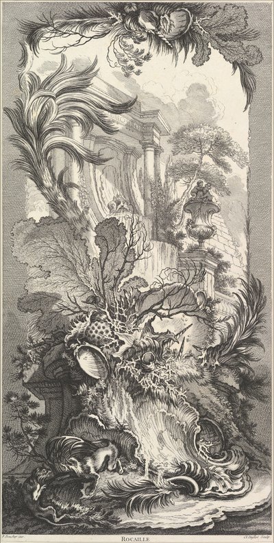 Rocaille Kaya Bahçesi, yaklaşık 1737. by Claude Augustin Duflos