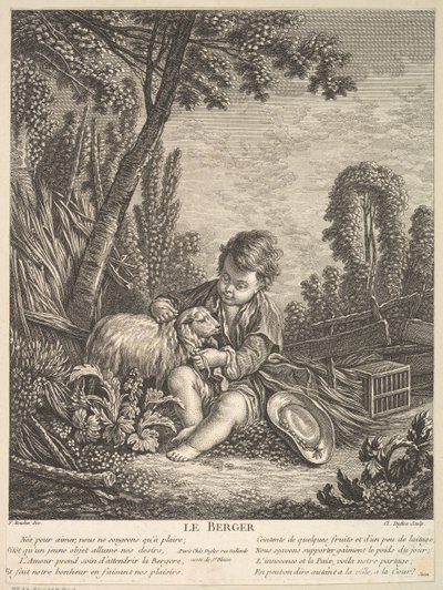 Çoban, yaklaşık 1753. by Claude Augustin Duflos