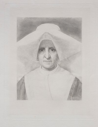 Rahibe Rosalie, Önden Görünüm by Claude Ferdinand Gaillard