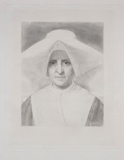 Rahibe Rosalie, Önden Görünüm. by Claude Ferdinand Gaillard