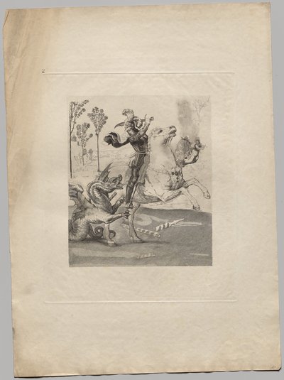 Aziz George ve Ejderha (2) by Claude Ferdinand Gaillard