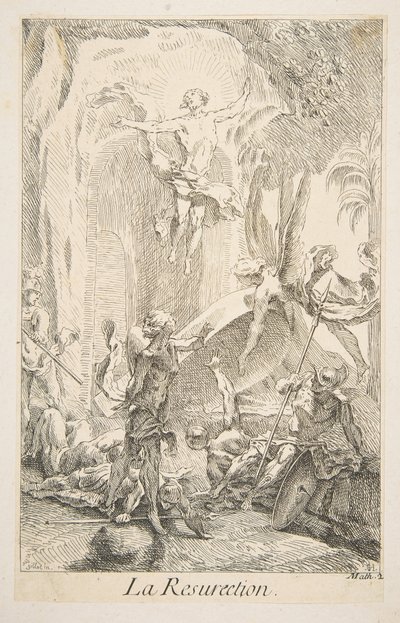 Diriliş.n.d. Yaratıcılar: Claude Gillot, Jacques Gabriel Huquier. by Claude Gillot, Jacques Gabriel Huquier