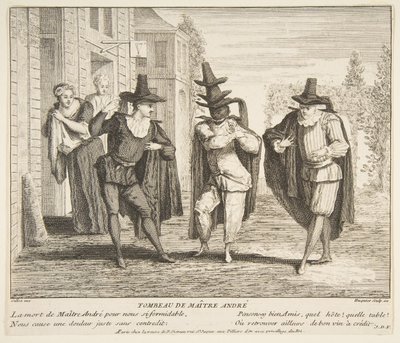 Maitre Andre.nd'nin Ölümü Yaratıcılar: Claude Gillot, Jacques Gabriel Huquier. by Claude Gillot, Jacques Gabriel Huquier