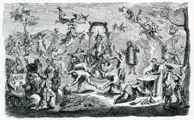 Cadıların Şabatı (gravür) by Claude Gillot