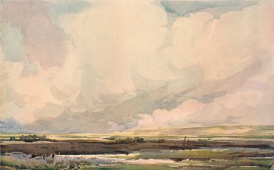Dunwich yakınlarında, Suffolk, c1910 by Claude Hayes