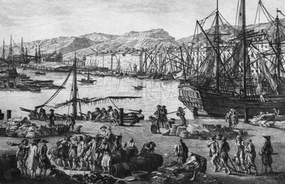Eski Toulon Limanı, levazım ustasının mağazalarından görülen, 