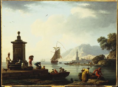 Cenova Limanından Bir Görünüm, 1773 by Claude Joseph Vernet