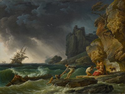 Batıklı Fırtınalı Deniz, 1780 by Claude Joseph Vernet