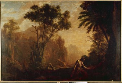 Aziz Onuphrius ile manzara (tuval üzerine yağlı boya, yaklaşık 1638) by Claude Lorrain