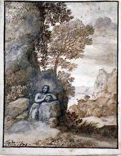 Magdalene ile manzara by Claude Lorrain