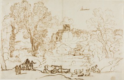 Klasik Manzara - Tivoli by Claude Lorrain