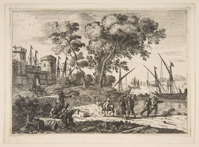 Bir Sanatçıyla Sahil Manzarası, yak. 1638-41. by Claude Lorrain