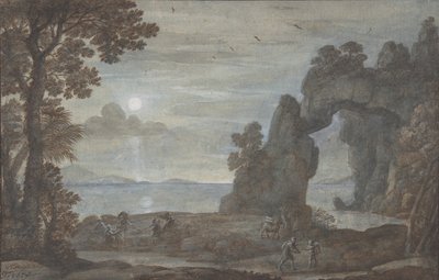 Perseus ve Mercanın Kökeni ile Sahil Görünümü, 1674. by Claude Lorrain