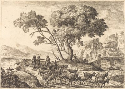 Tarlalara Ayrılış by Claude Lorrain