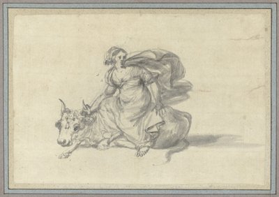 Boğa üzerinde Europa Animal Album'den Hayvan çalışmaları (seri başlığı) by Claude Lorrain