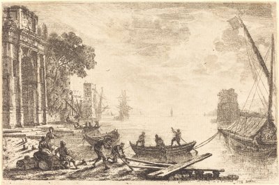 Rising Sun ile Liman Sahnesi (Le soleil levant) by Claude Lorrain
