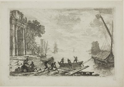 Rising Sun ile Liman Sahnesi by Claude Lorrain