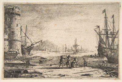 Büyük Kuleli Liman, ca. 1641. by Claude Lorrain