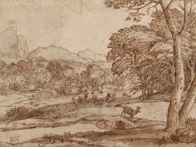 Bir Geyik Sürüsü ile Manzara, 1666 by Claude Lorrain