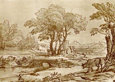 Köprü ile manzara by Claude Lorrain