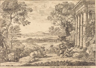 Merkür ve Argus (Mercure ve Argus) by Claude Lorrain
