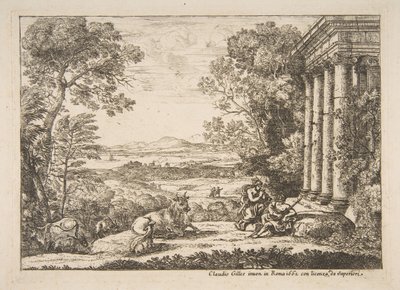 Merkür ve Argus, 1662. by Claude Lorrain