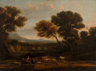 pastoral manzara by Claude Lorrain