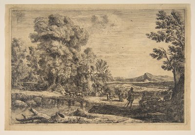 Rebecca ve Eliezer, yak. 1638-41. by Claude Lorrain