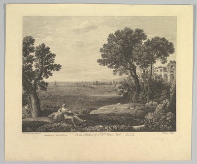 Bacchus ve Ariadne ile deniz manzarası, 1742. by Claude Lorrain