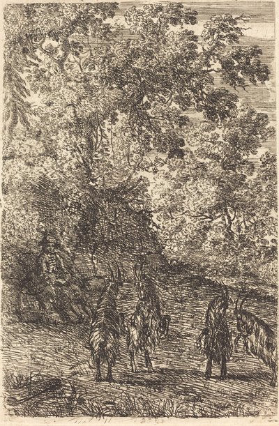Dört Keçili Çoban by Claude Lorrain