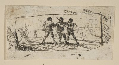 Brigands Alt Bölüm ile Çalışma, yaklaşık. 1633. by Claude Lorrain