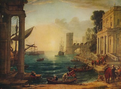 Sheba Kraliçesinin Gemiye Binişi, 1648, c1915 by Claude Lorrain