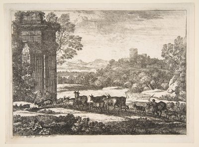Fırtınalı Havada Geri Dönen Sürü, 1651. by Claude Lorrain