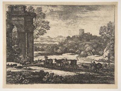 Fırtınalı Havada Geri Dönen Sürü, ca. 1650-51. by Claude Lorrain