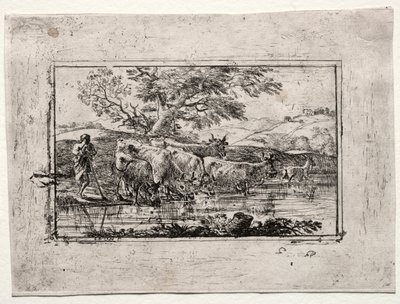 Sulama Yerindeki Sürü, 1635. by Claude Lorrain