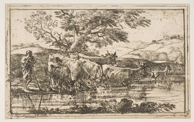 Sulama Yerindeki Sürü, 1635. by Claude Lorrain