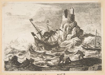 Gemi Enkazı, ca. 1638-41. by Claude Lorrain