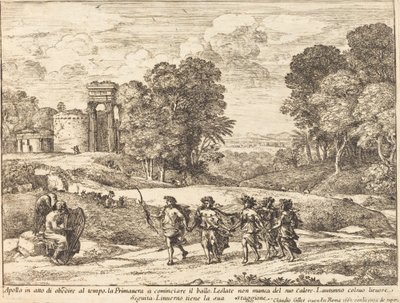 Zaman, Apollo ve Mevsimler by Claude Lorrain