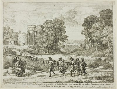 Zaman, Apollo ve Mevsimler by Claude Lorrain