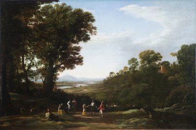 Dans eden köylüler by Claude Lorrain