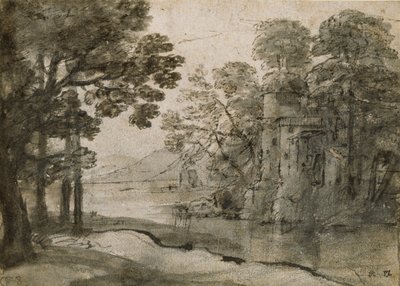Ağaçlar Arasında Su Değirmeni, c1635-1638 by Claude Lorrain