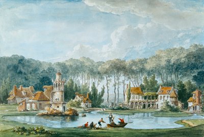 Hameau, Petit Trianon, 1786 by Claude Louis Chatelet
