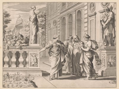 Collegio Romano onuruna alegori by Claude Mellan