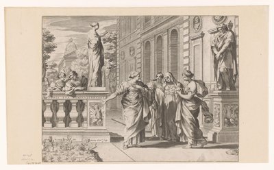 Collegio Romano onuruna alegori by Claude Mellan