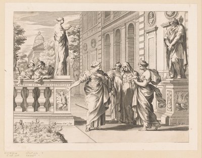 Collegio Romano onuruna alegori by Claude Mellan