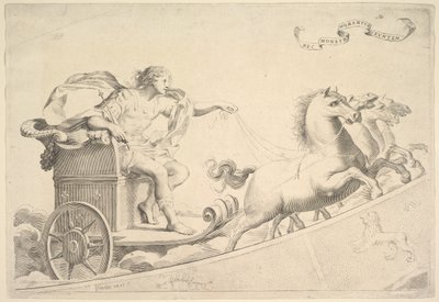 XIV.Louis Onuruna Alegori. by Claude Mellan