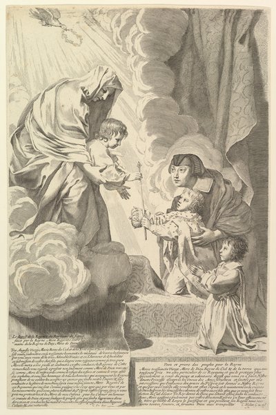 Avusturyalı Anne, Genç Louis XIV ve Mösyö ile Bakire ve Çocuk Anne dAutr