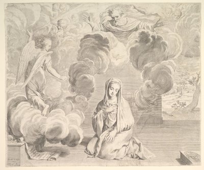 Müjde, 1666. by Claude Mellan