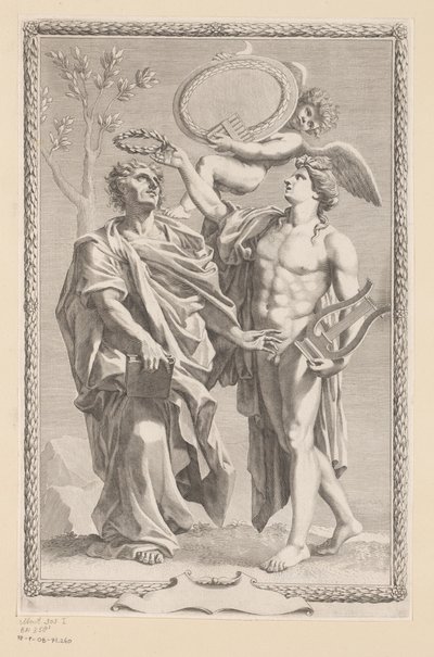 Apollo Kroont Publius Vergilius Maro Başlık sayfası: Publius Vergilius Maro, Publius Virgilii Maronis Opera, 1641 by Claude Mellan
